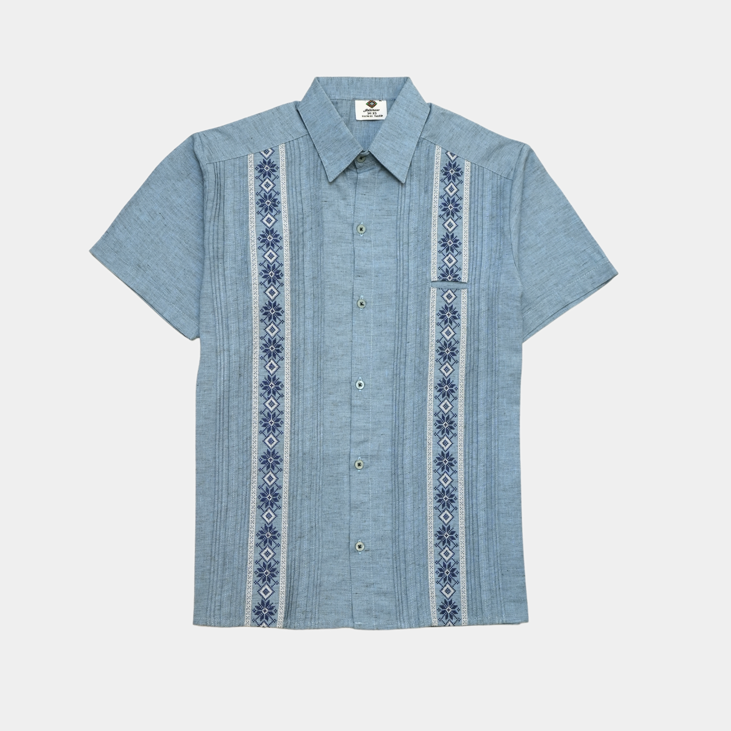 Guayabera André Blue mc 