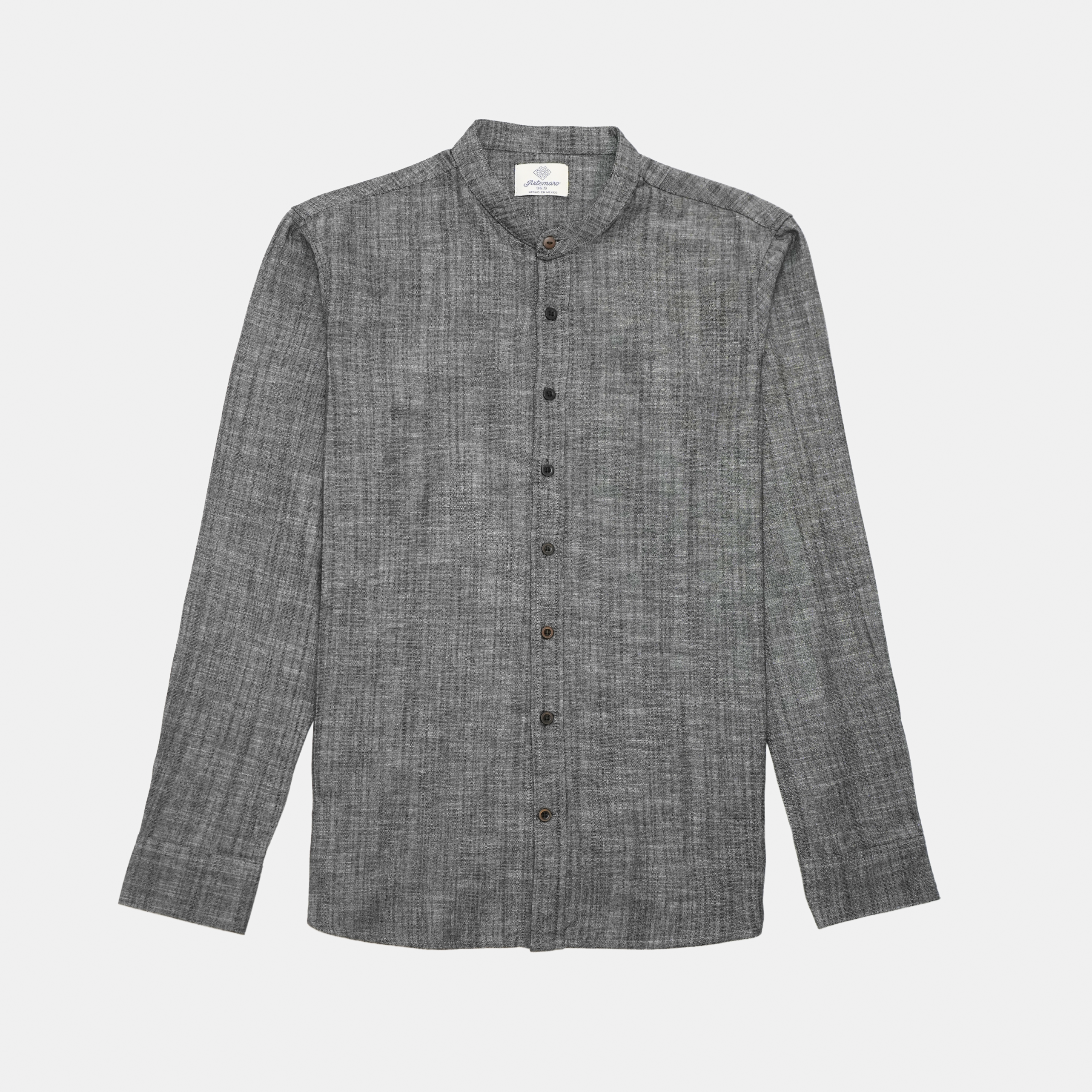 CAMISA GRIS GRAFITO MAO MANGA LARGA