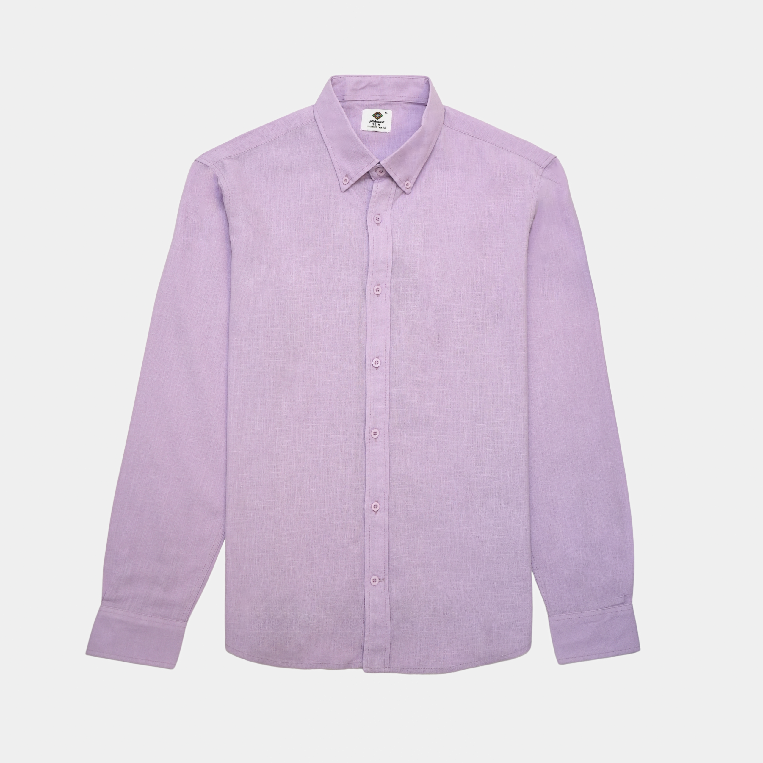 CAMISA LILA OXFORD MANGA LARGA